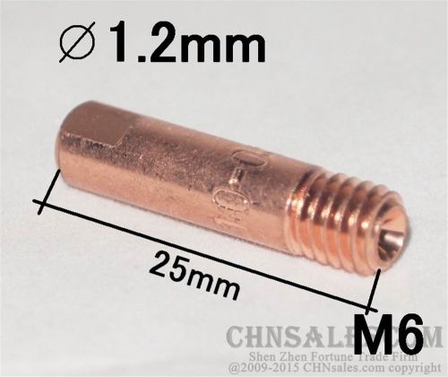 10 PCS MB-15AK MIG/MAG Welding Torch Contact Tip 1.2X25