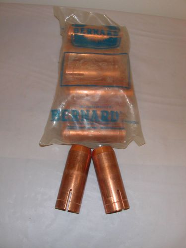 10 Bernard Heavy Duty Copper Nozzles 3/4&#034; Old Style EZ Feed Gun #1501 Mig NOS