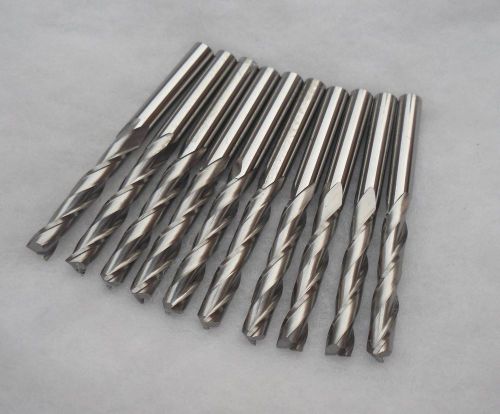 10 pcs double flute spiral CNC router bits 1/8 32mm