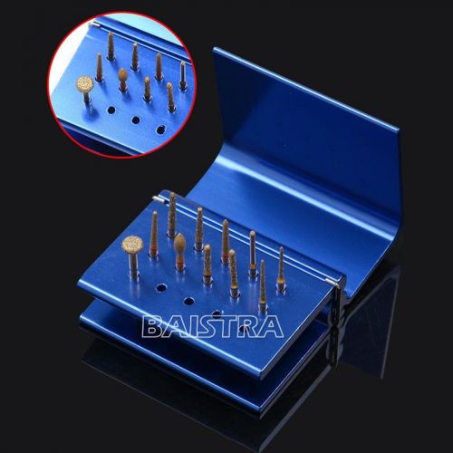 Hot Sale!!! Dental Diatech Gold Diamond Burs craown&amp;bridge Preparation kit