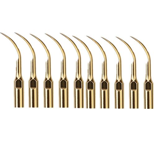 Sale!! 10pc Dental Ultrasonic Scaling scaler Tip Fit DTE SATELEC NSK Golden GD2T