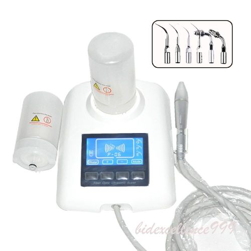 LCD Fiber Optic Dental Piezo Ultrasonic Scaler Cavitron w 2 Dosing Water Bottles