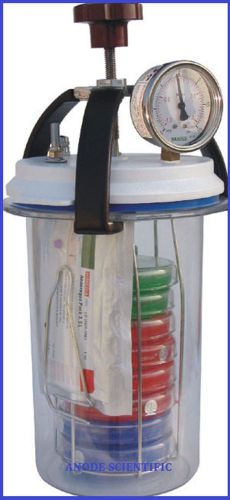 Anaerobic Culture Jar 3.5 Lit, (With Vaccum Cum Pressure Gauge) free shipping 51