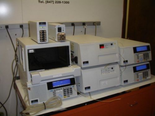 Perkin Elmer LC200 HPLC System Autosampler DAD Detector 2 Pump Degasser # 7216