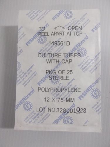 Fisher Scientific Culture Test Tubes 12x75mm  Catalog 14-956-1D