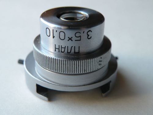 LOMO POL objective PLAN 3,5x 0,10 polarizing microscope ZEISS