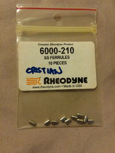 New Rheodyne Stainless Steel Ferrules Pack of 10 6000-210