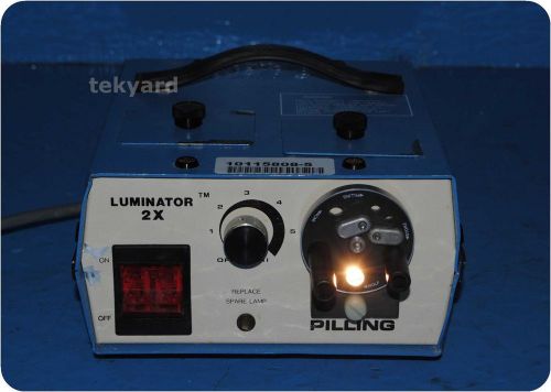 Pilling 52-1281 fiber optic light source / illuminator 2x @ for sale
