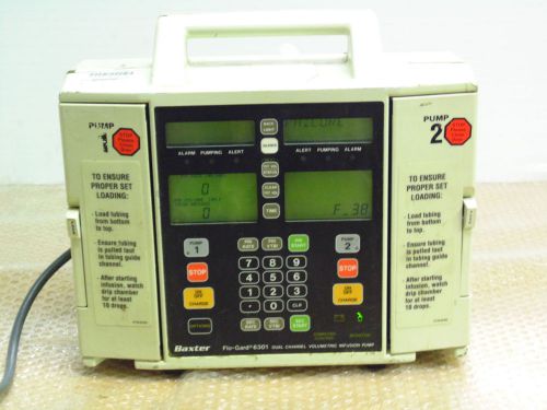 Baxter Flo-Gard 6301 Infusion Pump, Pump 2 Failure F 38, NO BATTERY OR DOOR