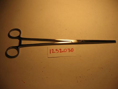 ROCHESTER/OCHSNER/KOCHER HEMOSTAT FORCEP STRAIGHT/SERRATED &#034;12&#034;