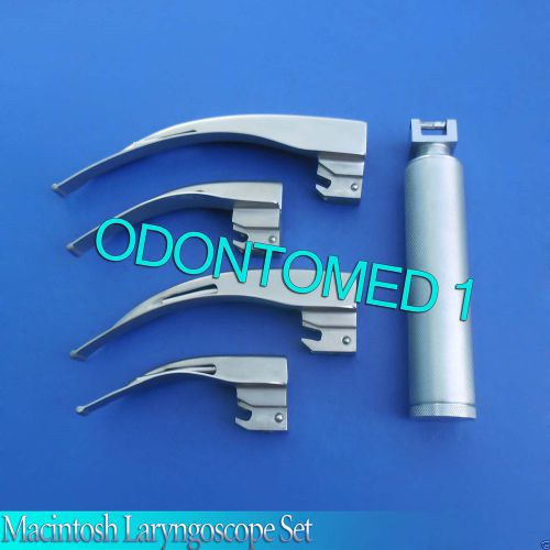 Laryngoscope Macintosh Set ENT Diagnostic D battery EMS, SURGICAL INSTRUMENTS