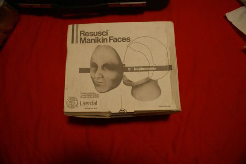 5 PACK LAERDAL PARTS RESUSCI ANNE REPLACEABLE MANIKIN FACES 152004 $50 RETAIL