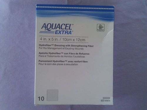 ConvaTec AQUACEL Extra Hydrofiber 4&#034;x5&#034; ref 420674 10/box exp 04/2019