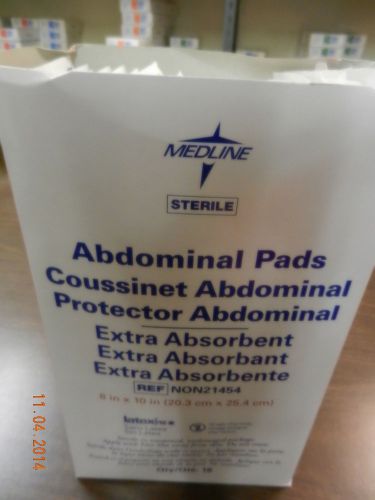 Medline NON21454  Abdominal Pad 8&#034; x 10&#034;  Box of 18pcs