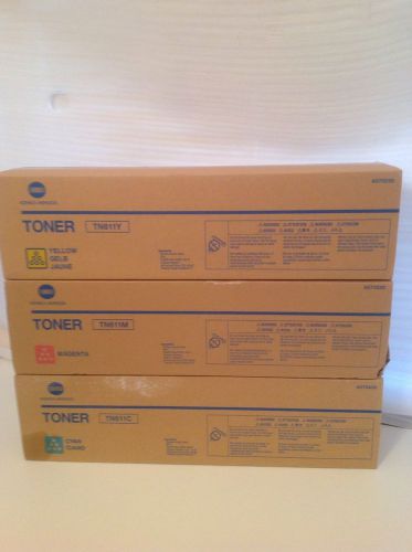 Konica Minolta TN611Y TN611M TN611C Toners A070230 A070330 A070430