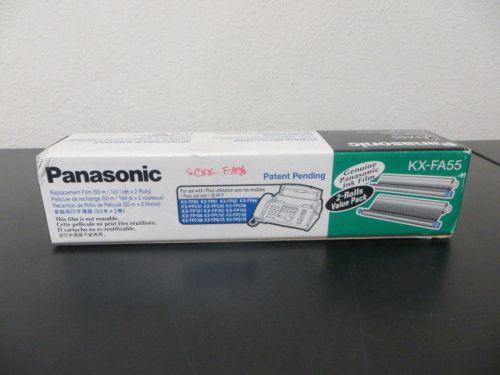 Genuine Panasonic KX-FA55 Imaging Replacement Thermal Fax Ribbon Film (2 Rolls)
