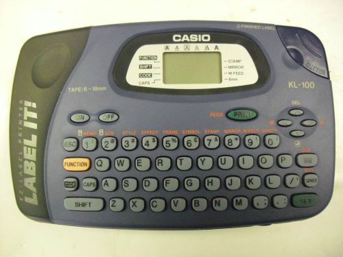 Casio Model KL-100 EZ-Label Printer AS IS