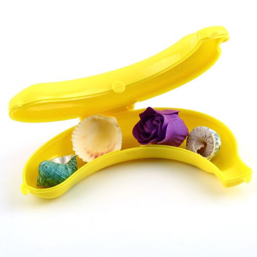 Yellow Banana Holder Case Saver Box 100% brand new AJ608 GP