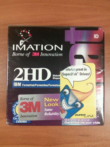 (SEALED) IMATION 2HD 10 PACK 3.5&#034; FORMATTED DISKETTES