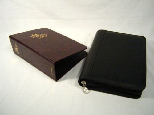 Black Compact Size Franklin Covey Planner Binder Organizer Quest Zipper Storage