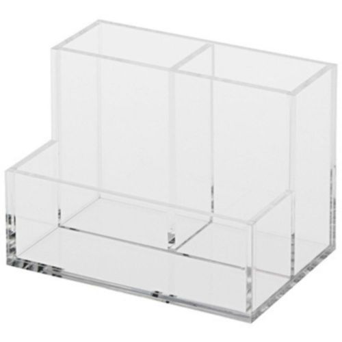 MUJI Moma Acrylic Pen Stand Holder 3 slots Japan WorldWide