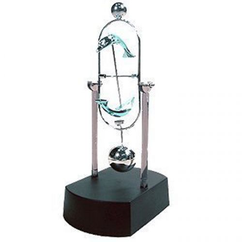 Dolphins-Art in Motion Kinetic Desktop Office Desk Chrome Metal Plastic Base Toy