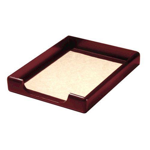 Rolodex Wood Tones Front-loading Tray - 1 Tier[s] - Wood - Mahogany (ROL23350)