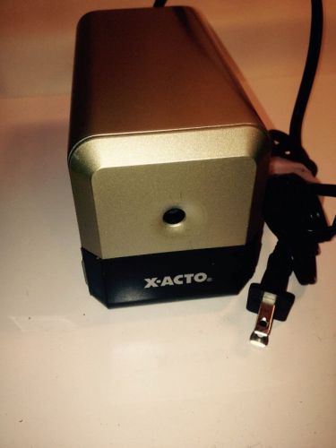 X-acto Electric Pencil Sharpener Desk Office School 18XXX CN 120v Gold colored