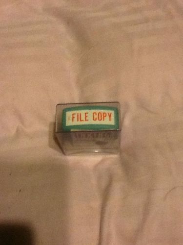 FILE COPY  Xstamper Red Pre-Inked Self-Inking Rubber Stamp #1071 stamper