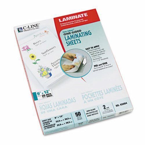 C-line Cleer Adheer Nonglare Laminating Film, 2 mil, 9 x 12, 50/Box (CLI65004)