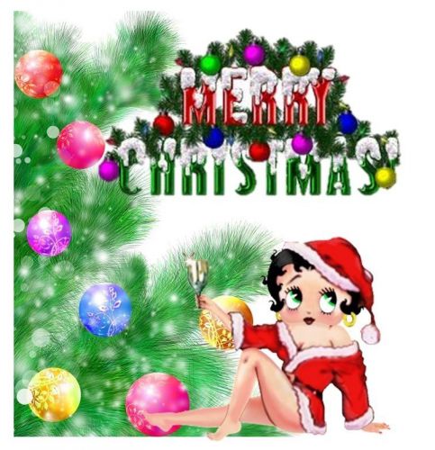 30 Return Address Labels Betty Boop Christmas Buy 3 get 1 free (bb31)