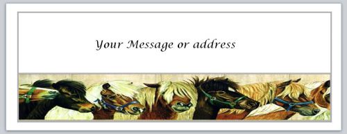 30 Horses Personalized Return Address Labels Buy 3 get 1 free (bo171)