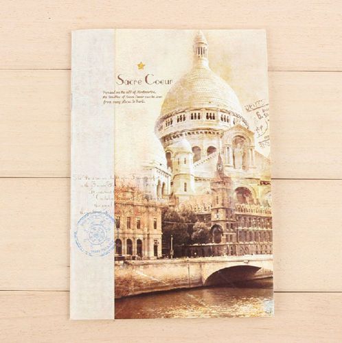 A5 32K Diary Notebook Paris Building Creativity Classics Soft Paper Note Pads