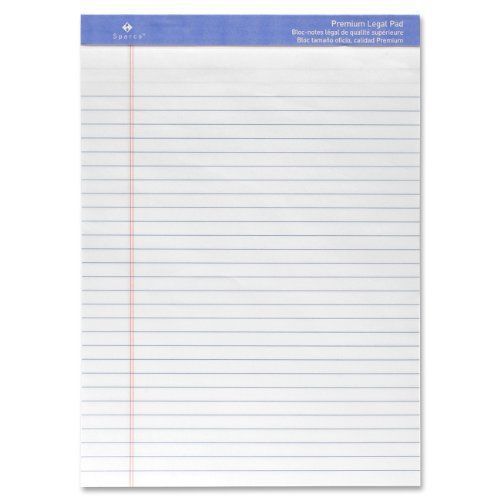 Sparco Premium-grade Letter Size Legal Pads - 50 Sheet - 16 Lb - 8.50&#034; X (w1011)