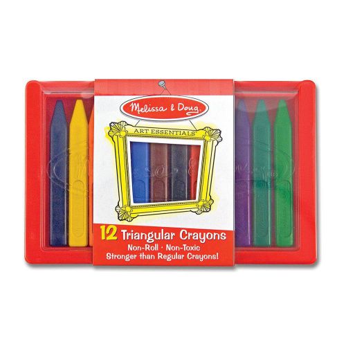 Melissa &amp; Doug Triangular Crayon Set, 12 Piece