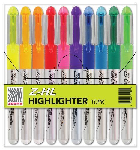 Z-HL 3-Chamber Liquid Highlighter 10pk