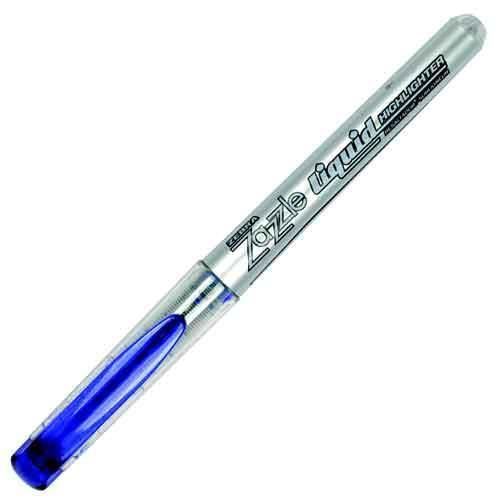 Zebra Zazzle Liquid Highlighter Chisel Tip Dark Blue