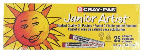 NEW Sakura XEP25 25-Piece Cray-Pas Junior Artist Assorted Color Oil Pastel Set