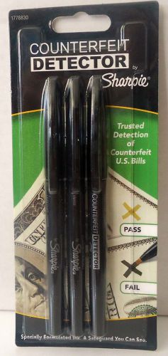 1 pack of 3 Sharpie Counterfeit Detector Markers Item #1778830 New