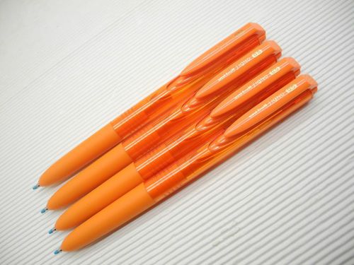 4pcs NEW Uni-Ball Signo UMN-155mm 0.5mm roller ball pen Orange(Japan)