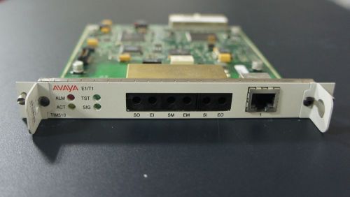 Avaya TIM510 E1/T1 MM Media Module