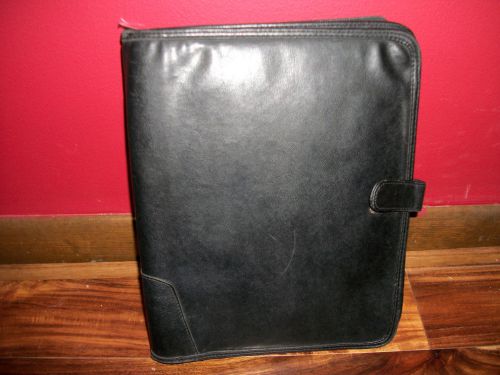 Very Nice Expandable Black Portfolio/Padfolio - Bargain!