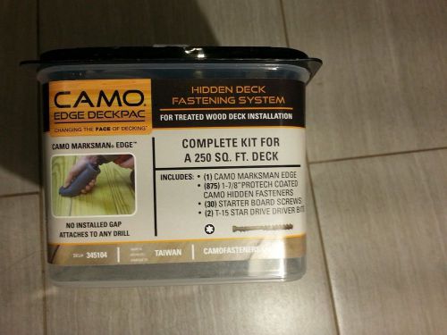 NEW CAMO EDGE DECKPAC 345104 w/ Marksman Edge Tool 875 1-7/8&#034; Deck Screws