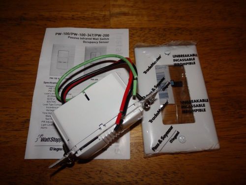 WATTSTOPPER PW-100-W WALL SWITCH SENSOR 120/277 VAC 50/60 HZ NEW IN BOX