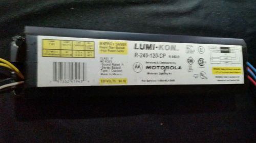 7 Lumi-Kon Osram Sylbania R-240-120-CP Rapid Start Ballast 120V ALOT X7. 7