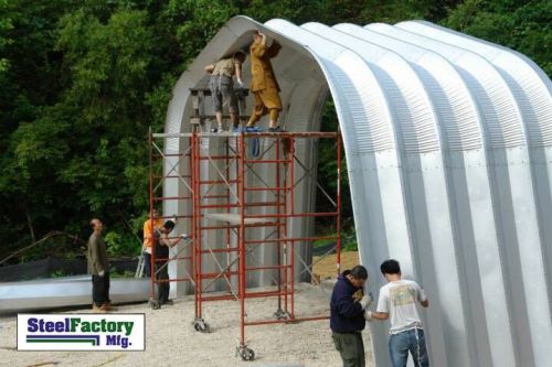 Steel gambrel arch 40x50x16 equipment cover storage building roof kit a-series for sale