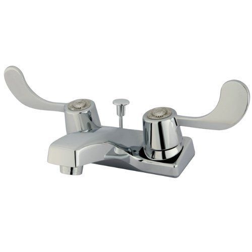 Kingston Brass KB191+ Vista Twin Blade Handle 4-Inch Centerset Lavatory Faucet