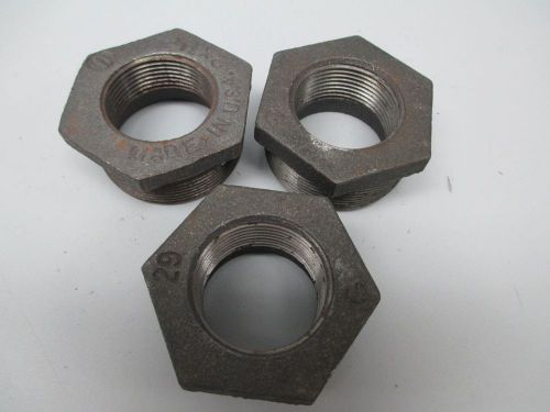 LOT 3 NEW LOCK NUT 1-1/4X2IN STEEL HEXAGONAL D262495