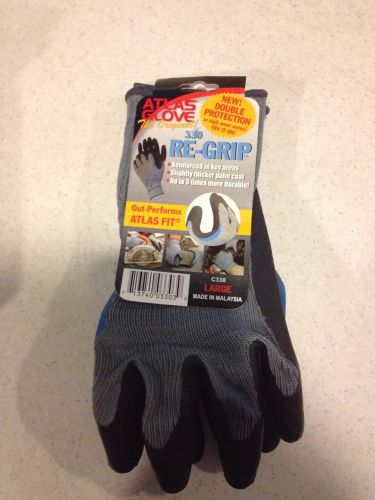 The Original Atlas Glove Re-grip 330 Work Gloves Size Large