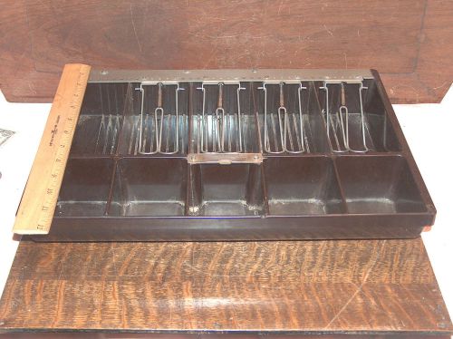 Vintage Bakelite Cash Draw / Insert 10 Compartments Spring Cash Holders 16&#034; x11&#034;